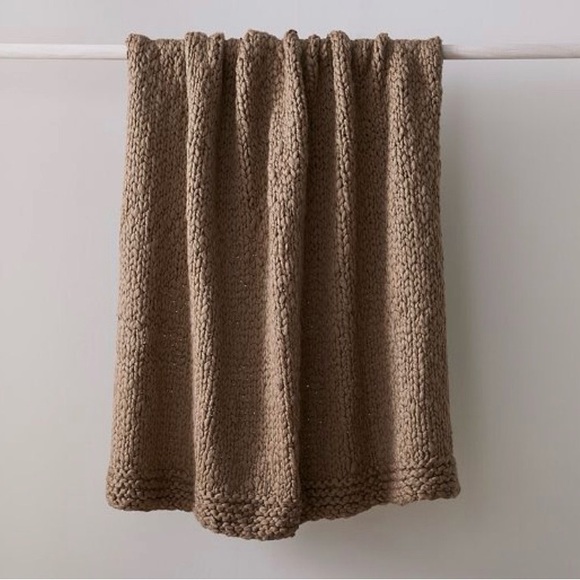 Cozy Wool Knit Throw Blanket - Picture 2 of 6